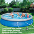 Replacement Pool Hoses for Above Ground Pools, 2 Pack Pool Pump Hose with 4 Metal Clamps Long Filter Pump Hose for Coleman Pool...