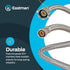 Eastman 16 Inch Flexible Toilet Connector, 7/8 Inch Ballcock x 3/8 Inch Compression, Stainless Steel Braided Hose, 48089...