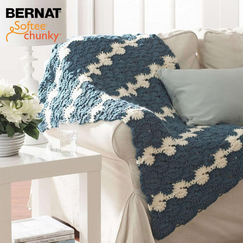 Bernat Softee Chunky 3-Pack Yarn, 2.8oz, Super Bulky 6 Gauge -True Grey - Machine Wash & Dry......