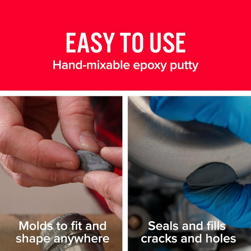 J-B Weld 8297 HighHeat 500 Degree Epoxy Putty Stick - 2 oz. , Grey...