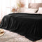 BEDELITE Fleece Blankets Queen Size for Bed, Luxury Plush Cozy Fuzzy Black Blanket 90x90 Inches, Super Soft Warm Lightweight Throw Blanket All Sea...