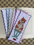 6 pcs Cats Bookmark Cross Stitch Kits,Small Easy, Bookmarks Cross Stitch,14 Count Counted Cross Stitch Kits,Cotton Thread, Cotton cat Bookmarks Co...