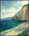 Posterizer 1 pcs-coastal scene-sea and boats-retro painting style 2-Coastal & Nautical Art-Gift for Street Art, Mural Fans -Decor for Home & Offic...