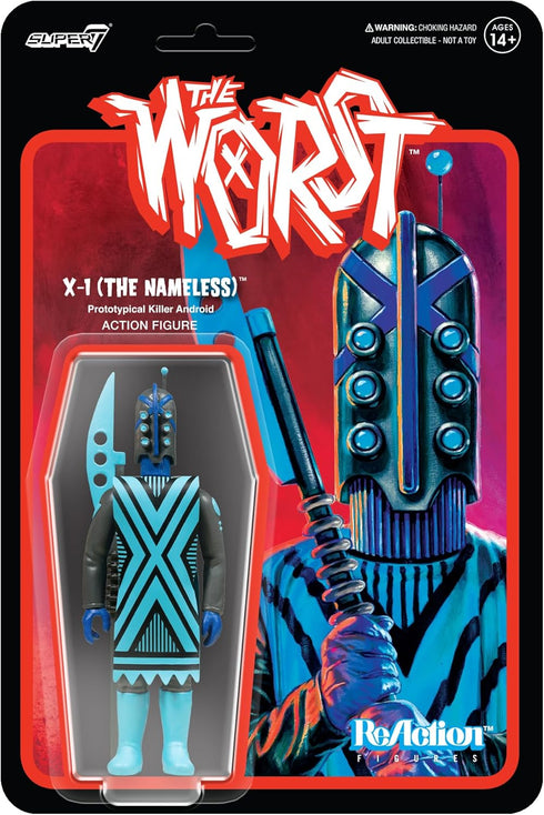Super7 The Worst X-1 (Infared) - 3.75" The Worst Action Figure with Accessory Collectibles and Retro Toys...
