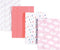 Luvable Friends Unisex Baby Cotton Flannel Burp Cloths, Girl Clouds, One Size...
