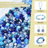 KINGSHINE 4/6/8mm Crystal Glass Beads,3 Sizes Total 1000pcs Faceted Briolette Rondelle Beads with Container,Loose Spacer Beads for DIY Beading Pro...