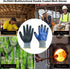 Durable Gardening Gloves for Men, Heavy Duty Nitrile Garden Gloves, Double Coated Work Gloves, Cut Resistant, Puncture Proof, Water Resistant, Tou...