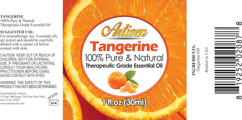 Artizen 30ml Oils - Tangerine Essential Oil - 1 Fluid Ounce...
