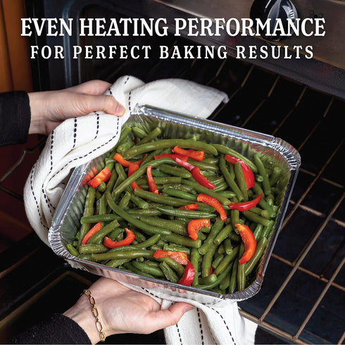 PLASTICPRO Disposable 9'' X 9'' X 2'' Inch Square Aluminum Tin Foil Baking Pans Bakeware - Cookware Perfect for Baking Cakes, Breads, Brownies, Br...