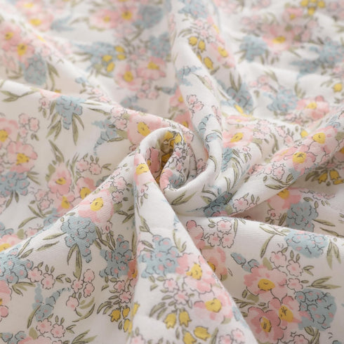 NTBAY Jersey Cotton Quilted Toddler Blanket, Breathable and Warm for Boys and Girls Baby Blanket, 30x40 Inches, Pink Floral...