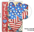 4th of July Garden Flag Patriotic Welcome Garden Flag12x18 Inch Double Sided Vertical Flag Memorial Day Independence Day Holiday Outside Decoratio...