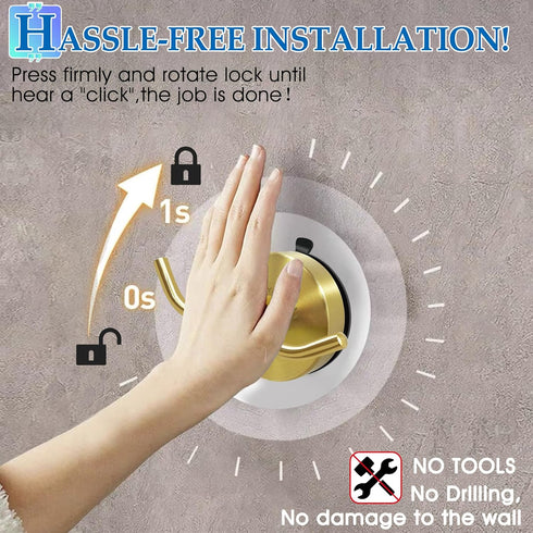 WAYCOM Suction Cup Hooks for Shower, 2Pcs Towel Hook for Bathroom Wall SUS304 Vacuum Stainless Steel Shower Hooks Bathroom, Kitchen, Glass Door, T...