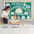 Augisteen We are A Rainbow of Possibilities Bulletin Decor Motivational Classroom Paper Cutouts Pastel Rainbow Bulletin Board Decoration for Schoo...