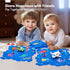 Puzzle Racer Kids Car Track Set - Toys for Ages 2-4 for Kids 3 Year Old Boy Toys Dinosaur Jigsaw Puzzle Track Car PlaySet for 3-5 with Car & Airpl...
