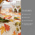 Elrene Home Fashions Autumn Leaves Fall Printed Wrinkle Resistant Tablecloth, Holiday Table Cover for Formal or Everyday Use, 52"x70" Oblong/Recta...