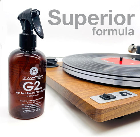 GrooveWasher G2 Record Cleaning Fluid Refill Bottle, 8 fl oz...