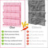 Pink Shoe Organizer Over the Door for Girls Women Kids Room,Hanging Shoe Rack Organizer for Closet Door,Zapateras Storage Holder with 24 Large Poc...