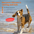 Indestructible Dog Flying Discs,Interactive Rubber Flyer Dog Toys,Put Cloth in Middle for Durability,Glow at Night,9 inch for Medium/Large Dogs.(Y...