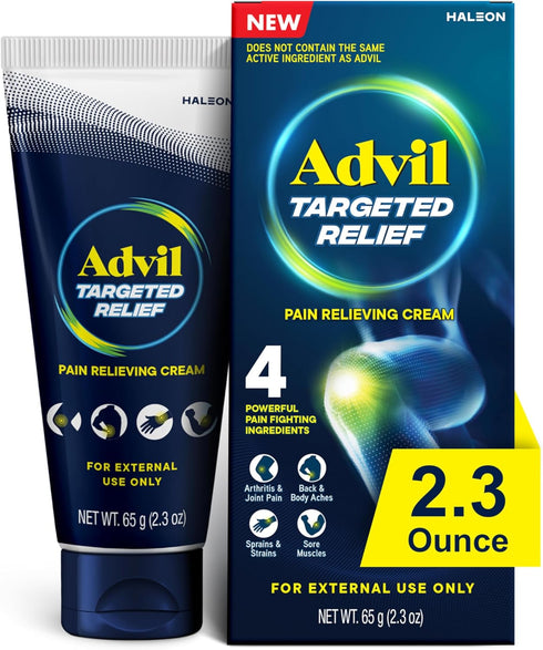 Advil Targeted Relief Pain Relieving Cream, Up to 8 Hours of Powerful Relief of Joint Pain, Lower Back Pain and Muscle Pain - 2.3 oz...
