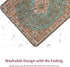Seorsok Square Aesthetic Bohemian Vintage Mouse Pad,Office Home Mouse Mat Design,Waterproof Antique Ethnic Mouse pad,Non-Slip Rubber Base Computer...