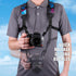 USA GEAR DSLR Camera Strap Chest Harness with Quick Release Buckles, Galaxy Neoprene Pattern and Accessory Pockets - Compatible with Canon, Nikon,...