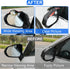 LivTee Blind Spot Mirror with Side Mirror Rain Guard, HD Glass Frameless Convex, Carbon Fiber 2-in-1 Side Mirror Covers Kit with Wide Angle Adjust...