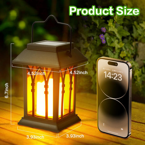 Solar Outdoor Lanterns, Hanging Solar Waterproof Lantern, Solar Lamp Lights Decoration Outdoor & Indoor for Garden,Yard,Patio,Porch,Trees,Lawn,Pat...