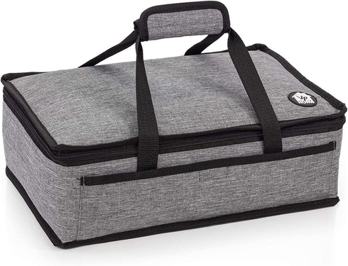 VP Home Insulated Casserole Carrier Travel Bag (Heather Gray) for Trip, Birthday Party, Mother's Day, Grocery Store, Supermarket, Outdoor Picnic e...
