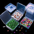 6 Pieces Mini Plastic Clear Beads Storage Containers Box for Collecting Small Items, Beads, Jewelry, Business Cards, Game Pieces, Crafts (3.7 x 3....