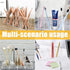 Cerpourt Clear Makeup Brush Organizer,Acrylic Cosmetic Brushes Storage Holder with 4 Slots,Pencil Pen Holder for Desk,Desk Organizer and Accessori...