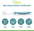 NIMBUS Extra Soft Toothbrushes (Regular Size Head), Periodontist Design Tapered Bristles for Sensitive Teeth & Receding Gums (5 Pack, Colors May V...