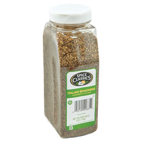 Spice Classics Italian Seasoning, 6 oz - One 6 Ounce Container of Italian Seasoning Spice for Authentic Italian Cooking, Perfect in Sauces, Vegeta...