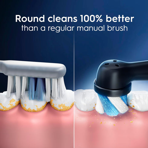 Oral-B iO Series Ultimate Clean Electric Toothbrush Replacement Brush Heads for an Oral-B Electric Toothbrush, 2 count, Black...