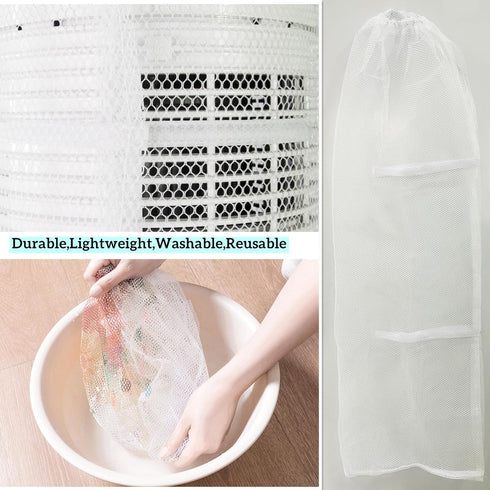 Mesh Cover for Oscillating Tower Fan (Not Included Fan),Tower Fan Guard Covers for Kids Finger Protector,Reusable Oscillating Floor Fan Dustproof ...