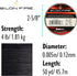 The Beadsmith S-Lon Fire – Braided and Fused Bead Thread – 4lb. Test, 003”/.07mm Diameter, 50 Yard Spool, Black Color – Super Strong Stringing Mat...