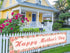 Happy Mother's Day Fence Banner I Love You Mom Pink Floral Holiday Party Photo Booth Backdrop Yard Outdoor Decoration...