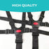 5 Point Harness Seat Belt?Adjustable Baby Seat Belt Full Protection Security Harness Seatbelt for High Chair and Pushchair Black...