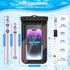 2 Pack Floating Waterproof Phone Pouch Up to 9.0", Large IPX8 Waterproof Phone Case Dry Bag with Detachable Lanyard for iPhone 15/14/13 Pro Max/Ga...