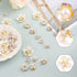 60 Pieces Pearl Rhinestone Imitation Pearl Button Head Flower, Pearl Brooch, Rhinestone Pearl Buttons for Crafts, DIY Jewellery Making, Wedding De...