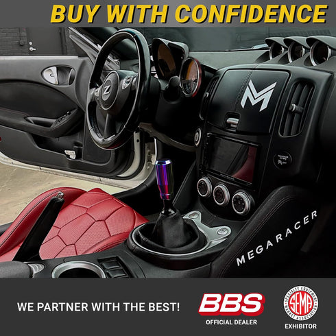 Neo Chrome Manual Gear Shift Knob | Automatic Buttonless Shifter Knobs | Gear Stick Shift Knobs | Gear Shifter Knob Manual 6 Speed 5 Speed Car...