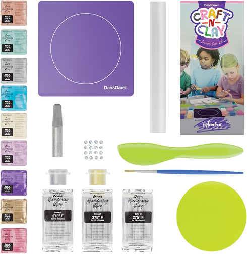 Craft 'n Clay - Jewelry Dish Making Kit for Kids Ages 8-14 Year Old - Best DIY Arts & Crafts Kits Easter Gifts - Creative Toys for Preteen & Teena...