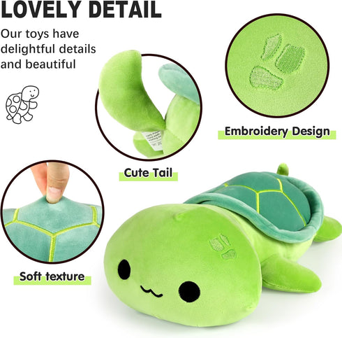 Onsoyours Sea Turtle Cute Plush, Green Soft Stuffed Animal Turtle Plush Pillow, Tortoise Kawaii Plushie Toy for Kids (Green Turtle, 13")...