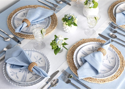 Solino Home Linen White Table Runner 72 Inches Long - 100% Pure Linen Hemstitch Table Runner 14 x 72 Inch for Dresser, Dining, Summer, Fall, Hallo...
