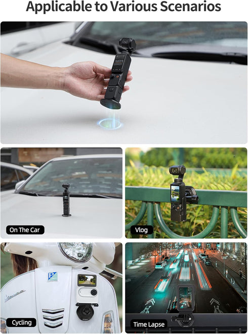 Pocket 3 Strong Magnetic Base Camera Stand Mount Stabilizer for DJI Osmo Pocket 3/2, Insta360 ONE X3/2/1/GO 3,for FIMI Palm 2/1 Action Camera Expa...