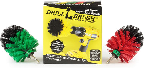 Cleaning Supplies - Drill Brush - Medium and Stiff Bristle MINI Spin Brush Kit - Kitchen Accessories - Clean and Scrub Counters, Stove, Oven, Sink...