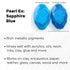 Jacquard Pearl Ex Pigment Powder 0.5 oz Sapphire Blue - Loose Mica Powder for Epoxy Resin, Watercolors, Calligraphy Ink & Clay - Epoxy Pigment Pow...