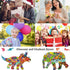 Puzzles for Kids Ages 4-6, 8-10 and Adults 200 Pieces Elephant and 150 Dinosaur Puzzle Animal Shaped Jigsaw Puzzles for Boys Girls Mom Dad Grandki...