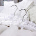 HANGERWORLD Pack of 3 Small Kids Satin Padded Hangers - 11.8inch Soft White Infant, Toddler and Baby Hangers for Nursery Closet...