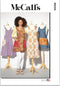 McCall's Misses' Aprons Sewing Pattern Kit, Design Code M8308, Sizes S-M-L-XL, Multicolor...
