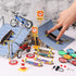 Skylety 31 Pieces Mini Finger Toys Set for Boy Girl includes 6 Finger Skateboards, 4 Finger Bikes, 2 Mini Scooters 4 Swing Board 8 Matched Wheels ...